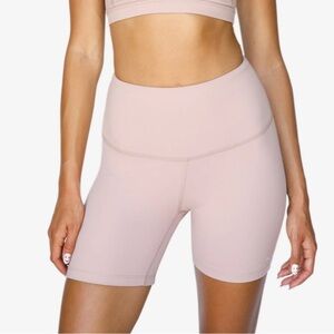 Imperial Motion Solo High Waisted Biker Shorts in Mauve Pink